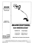 Craftsman 358.796131- 26.2cc Operator`s manual