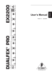 Behringer DUALFEX EX2200 User`s manual