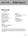 Belkin F1DK102U - KVM Switch With Cabling User guide