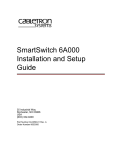Enterasys SmartSwitch 6000 Setup guide