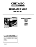 Chicago Electric 39408 User manual