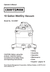 Craftsman 125.38907 Operator`s manual