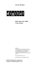 Digital Equipment Corporation DECcolorwriter 1000 Service manual