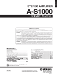 Yamaha T-S1000 Service manual