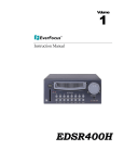 EverFocus EDSR400H Instruction manual