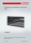 Miele H6560B Operating instructions