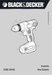 Black & Decker EGBL108-XE Instruction manual