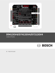 Bosch D9412GV4 Installation guide