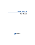 Cobalt Digital Inc Cobalt NASRaQ User manual