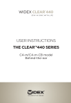 Widex CLEAR C4-9 User manual