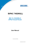 Billion BiPAC 7402NXL User manual