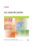 Canon CLC3220 User`s guide