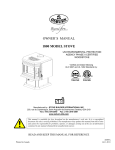 United States Stove 1800 Owner`s manual