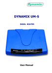 Dynamix UM-S User manual