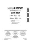 Alpine CDA9857 Owner`s manual