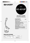 Sharp EC-6312P Operating instructions