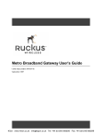 Ruckus Wireless Metro Broadband Gateway User`s guide