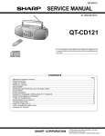 Sharp QT-CD121H Service manual
