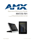 AMX MXD-701 Specifications