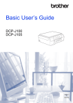 Brother DCP-J100 User`s guide