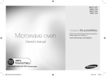 Samsung Microwave Oven Owner`s manual