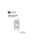 Audiovox FR-1538 Owner`s manual