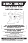 Black & Decker MS2000 Instruction manual