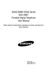 Samsung SGH-D807 User manual