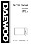 Daewoo KOR-61155 Service manual