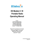 E.F. Johnson Company LTR 98xx Operating instructions