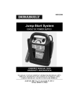 Vector JUMP-START SYSTEM Owner`s manual