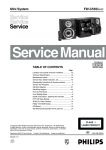 Philips FW555C/37 Service manual