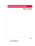 Sierra Wireless USB 308 User guide