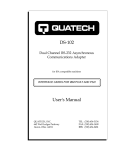 Quatech DS-102 User`s manual