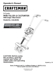 Craftsman Incredi-Pull 316.29256 Operator`s manual