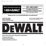 DeWalt DC616 Instruction manual