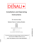 Denali Plus CTR3 Operating instructions