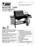 Weber Skyline 3200 NG Owner`s manual