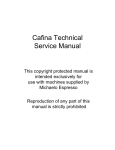 Michaelo Espresso Cafina c60 Service manual