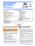 York G8C Series Service manual