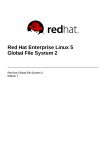 Red Hat Enterprise Linux 5 Global File System 2