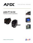 AMX AXB-CAM Instruction manual