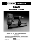 Bostitch T40M Specifications