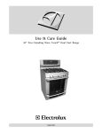 Electrolux 316471210 Use & care guide