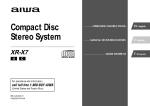 Aiwa XR-X7 Operating instructions