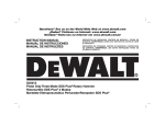 DeWalt D25013 Instruction manual
