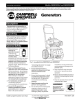 Campbell Hausfeld GN30c502AC Operating instructions