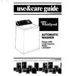 Whirlpool LA5550XP Operating instructions