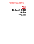 ATI Technologies RADEON 9500 SERIES User`s guide