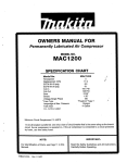 Makita MAC1200 Operating instructions